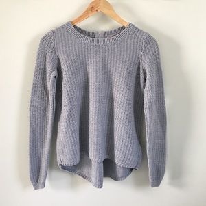 Banana Republic Sweaters - Banana Republic gray cotton sweater zipper back Banana Republic Sweaters - Banana Republic gray cotton sweater zipper back