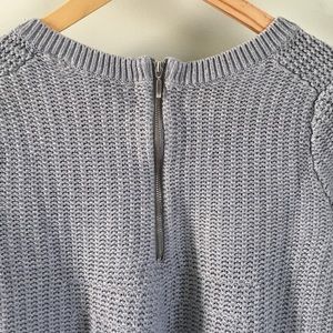Banana Republic Sweaters - Banana Republic gray cotton sweater zipper back Banana Republic Sweaters - Banana Republic gray cotton sweater zipper back