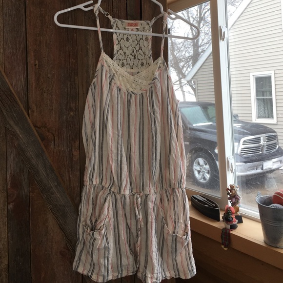 Mossimo Supply Co romper. Striped pattern. Size S