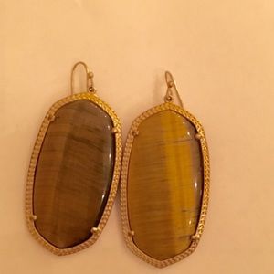 Kendra Scott Earrings - Tigers Eye