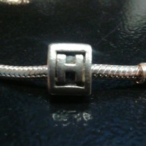 Authentic Pandora "H" Charm * RETIRED *