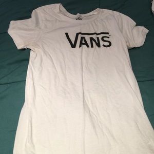 Plain white vans tee shirt