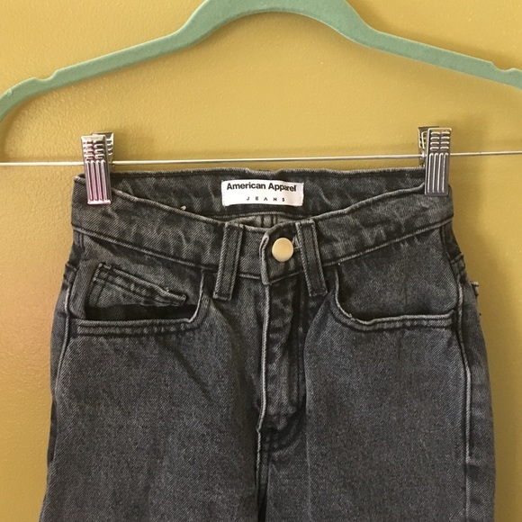 American Apparel Petite High Waisted Jeans