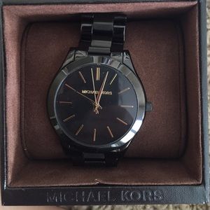 never worn before black michael Kors watch