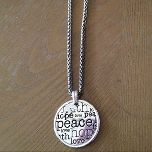 Peace and hope Brighton necklace!
