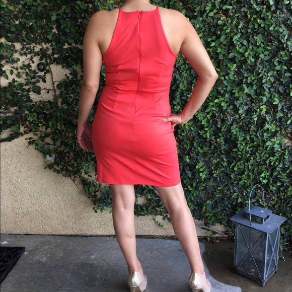 Coral simple dress - Picture 4 of 6