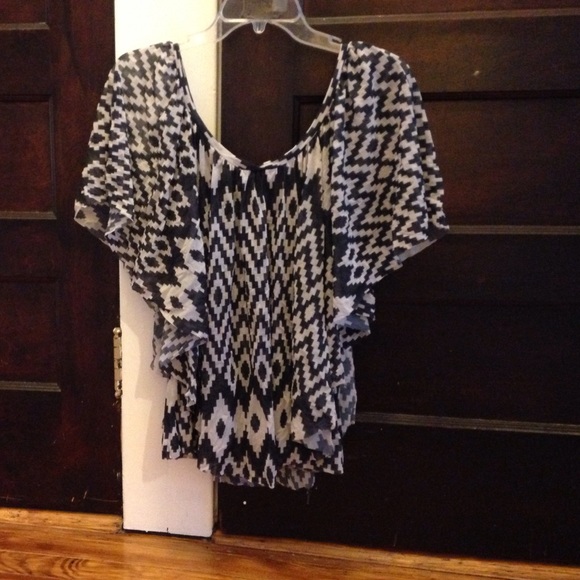 Pancho style blouse