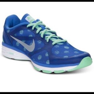 Blue/Green Polka Dot Nikes