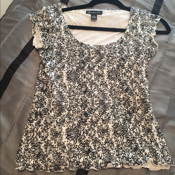 Black and white INC shirt