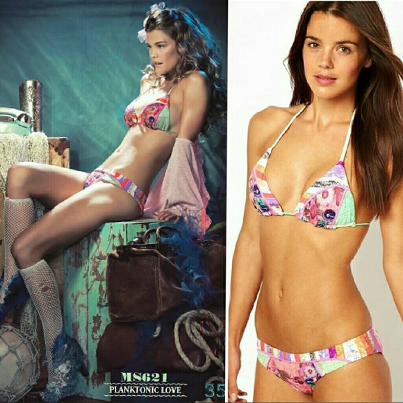 New maaji planktonic love bikini top swim swimwear - Picture 2 of 4