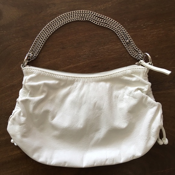 Banana Republic White Leather Chain Bag - Picture 1 of 4