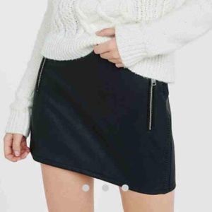 Express faux leather skirt