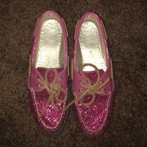 Sperrys Pink Glitter