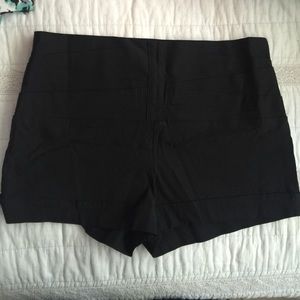 high waisted black shorts