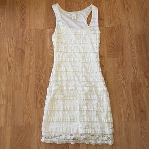 EUC Cream Lace Max Studio Sheath Dress