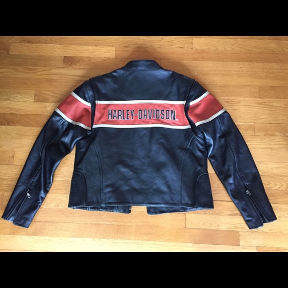 Harley Davidson victory lane leather jacket - Picture 2 of 4