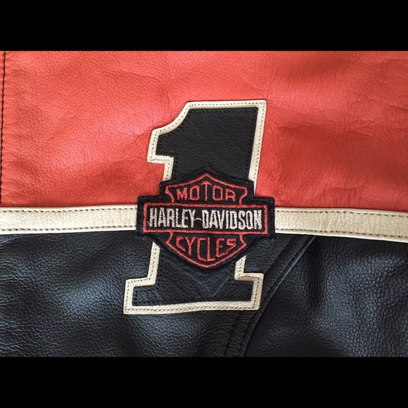 Harley Davidson victory lane leather jacket - Picture 4 of 4