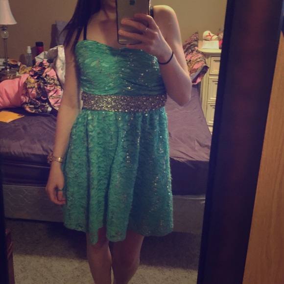 Turquoise HOMECOMING DRESS