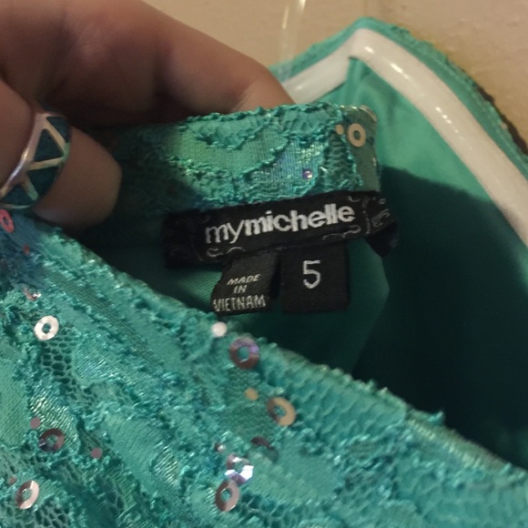Turquoise HOMECOMING DRESS - Picture 4 of 4
