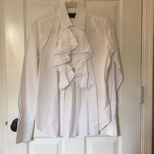 Ralph Lauren sport ruffle detail Oxford