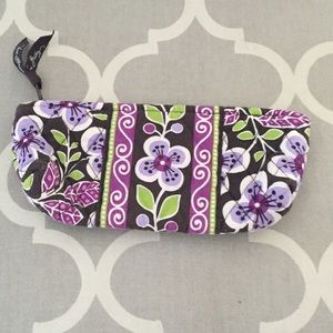 Vera Bradley 'plum petals' makeup bag
