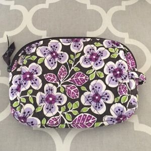 Vera Bradley 'plum petals' makeup bag