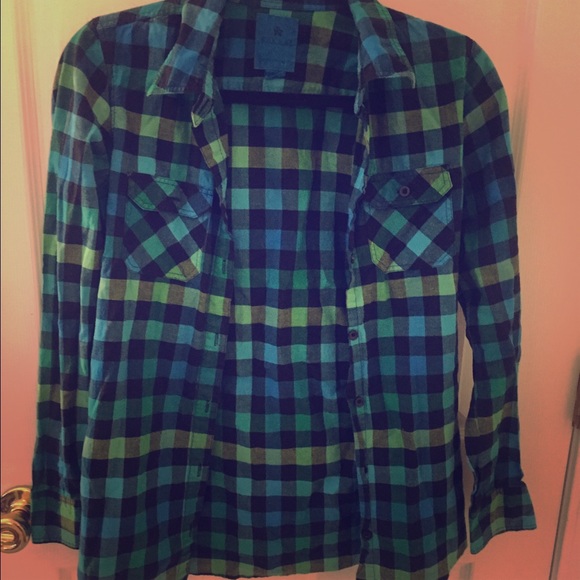 Plaid button down