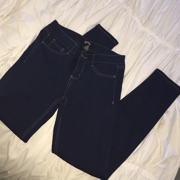 Dark blue jeans
