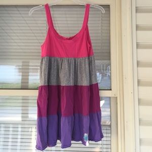 Color block tank dress
