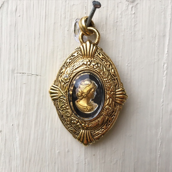 SOLD! Retro Floral Victorian Style Pendant