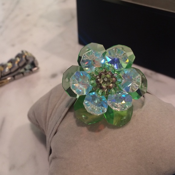 Austrian Crystal Ring, NEW Handmade