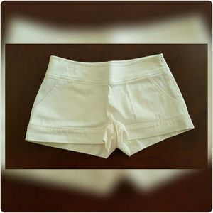 ARDEN B | White Tailored Shorts