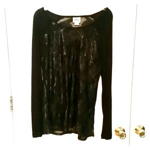 Gorgeous Black Ariat Top