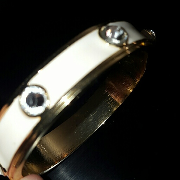 Bangle White & Gold Boutique Style - Picture 2 of 4