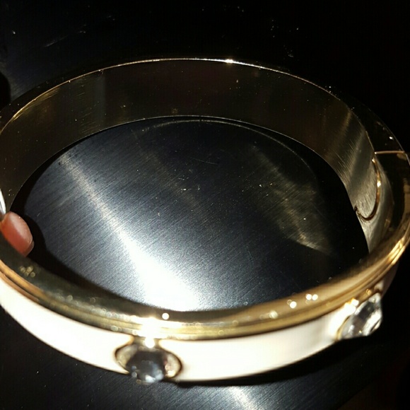 Bangle White & Gold Boutique Style - Picture 3 of 4