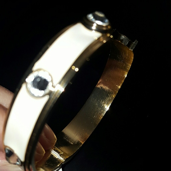 Bangle White & Gold Boutique Style - Picture 4 of 4