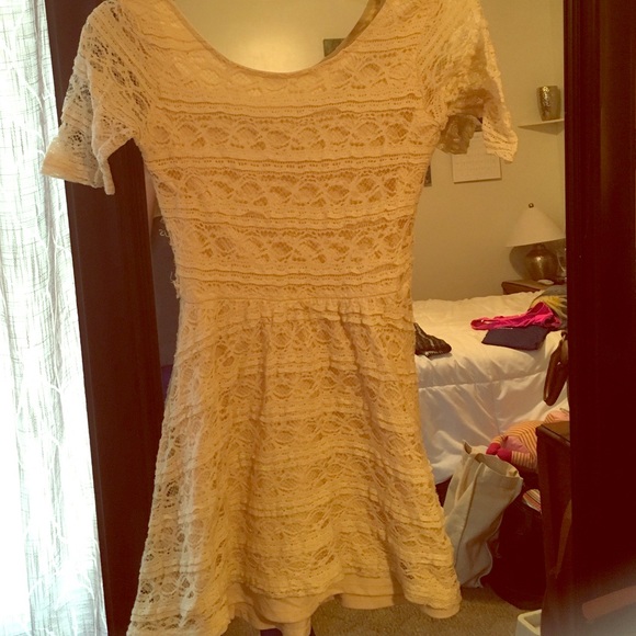 Short cream colored dress