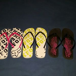 Fox Racing flip flops