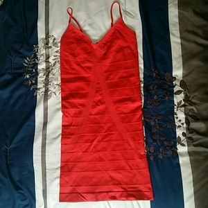 Red Bebe bodycon dress