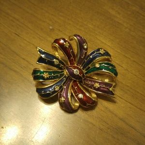 Multi color brooch