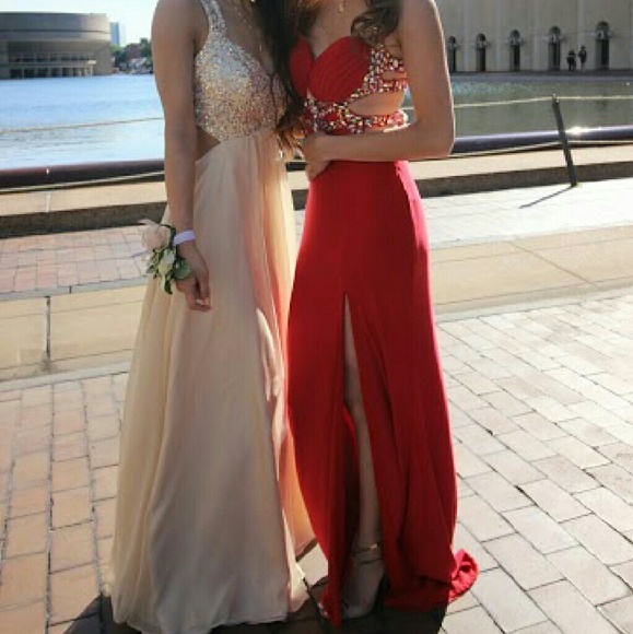 Red Jasz Couture Prom Dress
