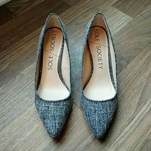 Sole Society Juli Mid-Heel Wedge