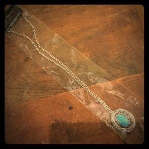 Turquoise-colored necklace