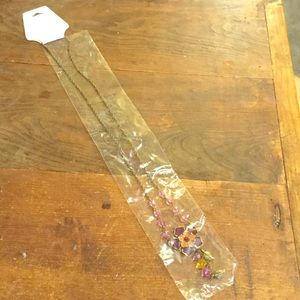 Purple Flowered Necklace