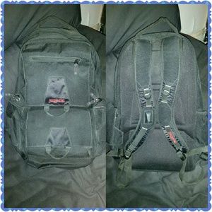 All Black Padded Backpack