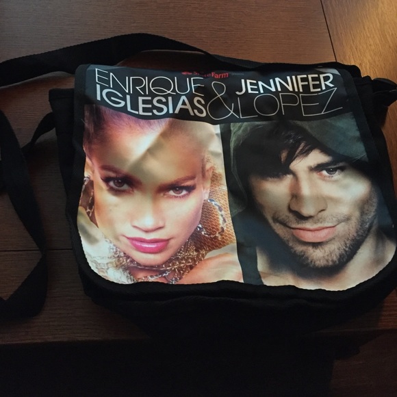 Enrique iglesias & jennifer lopez messenger bag
