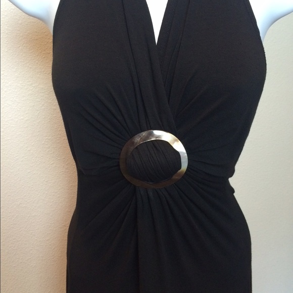 Black Halter Dress - Picture 4 of 4