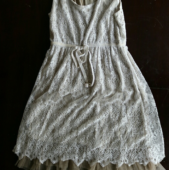American rag lace and silk dress