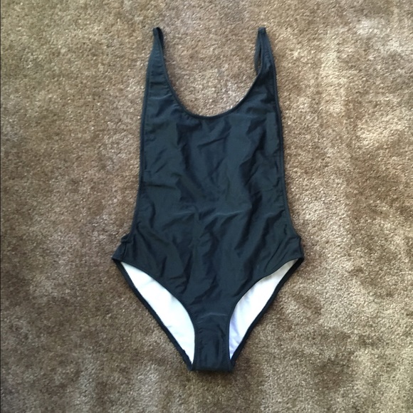 Black one piece swimsuit