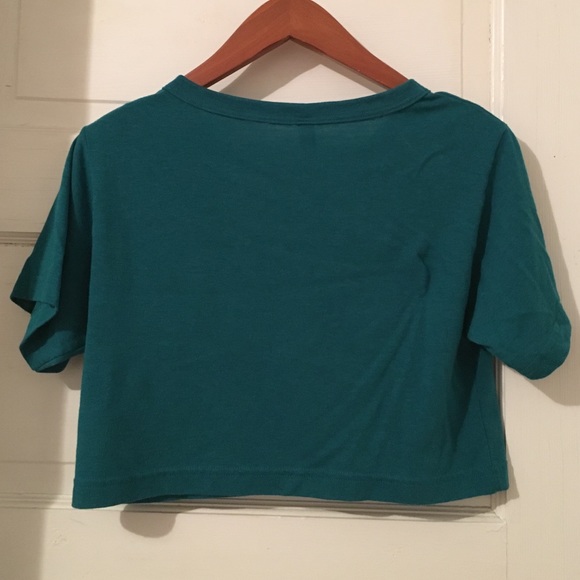 American Apparel Spandex Jersey Crop Tee - Picture 2 of 3